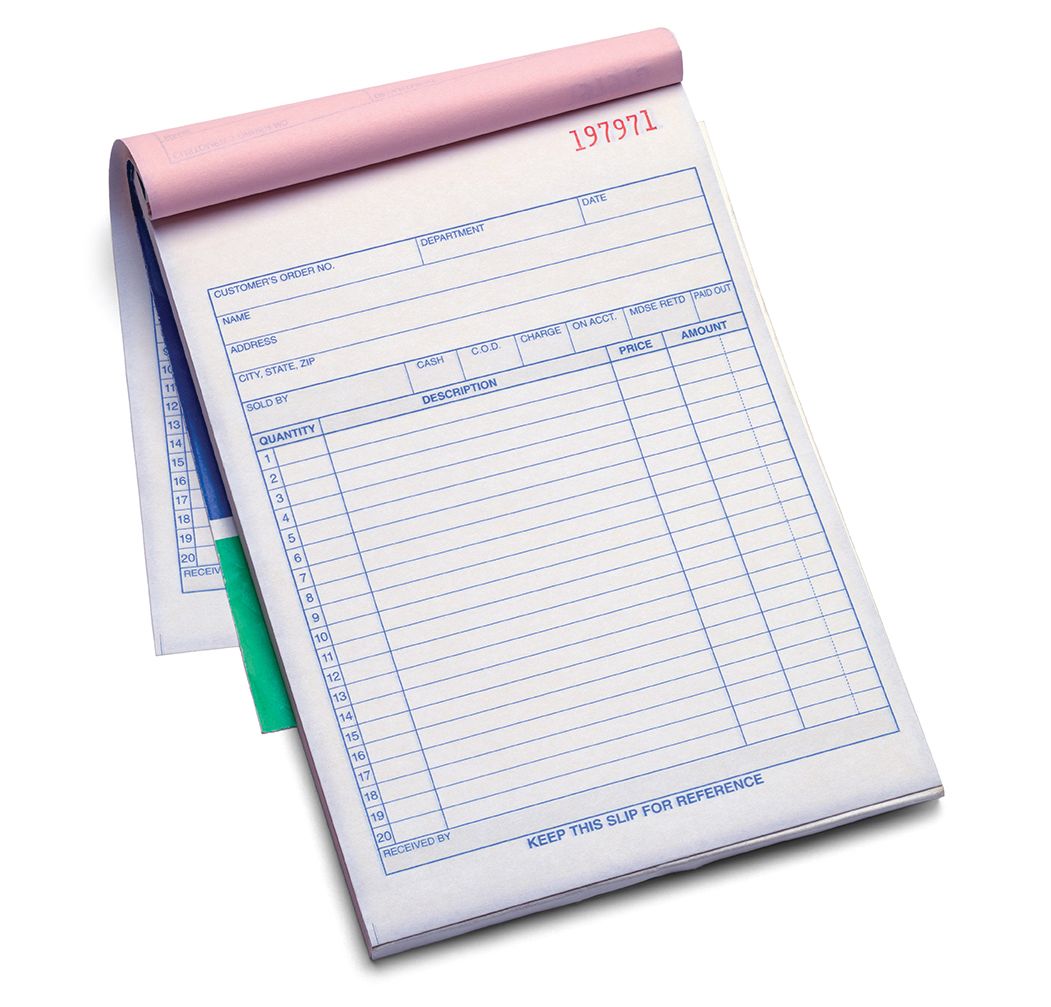 NCR Forms/Invoices/Logs